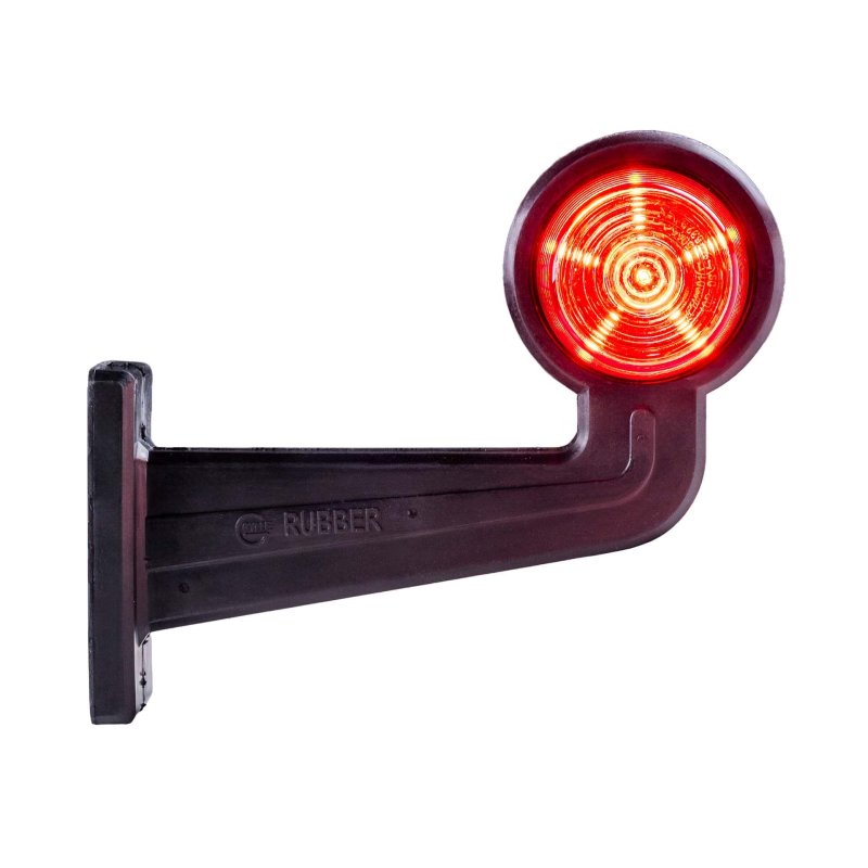 LED breedtelamp set 12-24V | rood-amber | 195mm paal