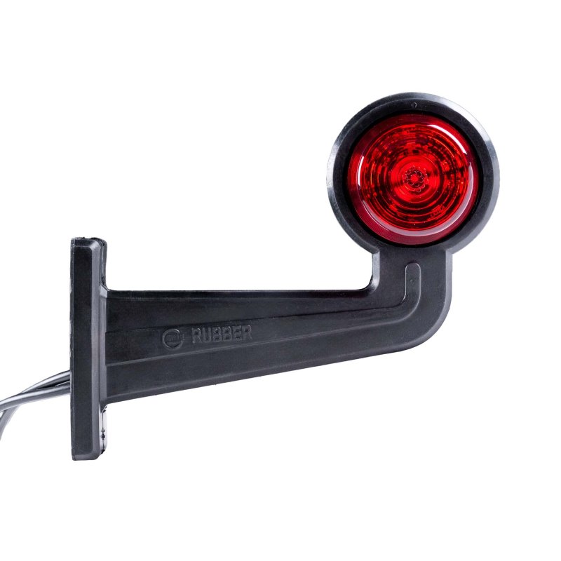 LED breedtelamp set 12-24V | rood-amber | 195mm paal