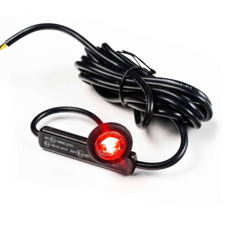 LED markeerlicht rood/wit/amber 12-24V 200cm kabel