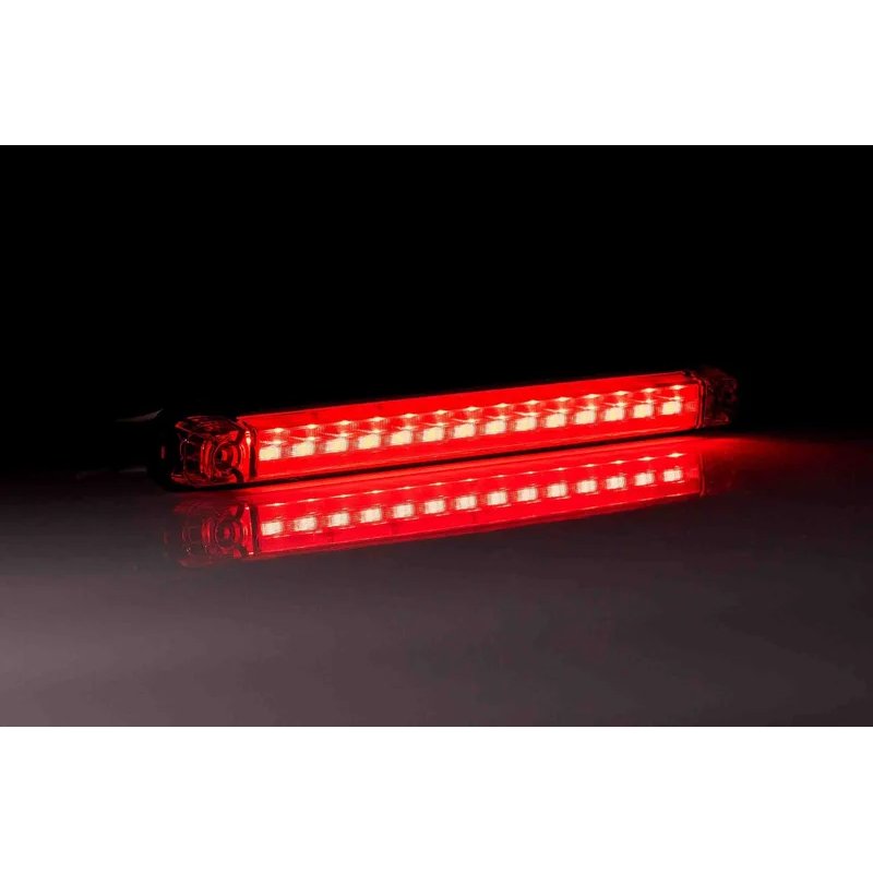 LED markeringslicht rood | 12-24V | 0,15m. kabel