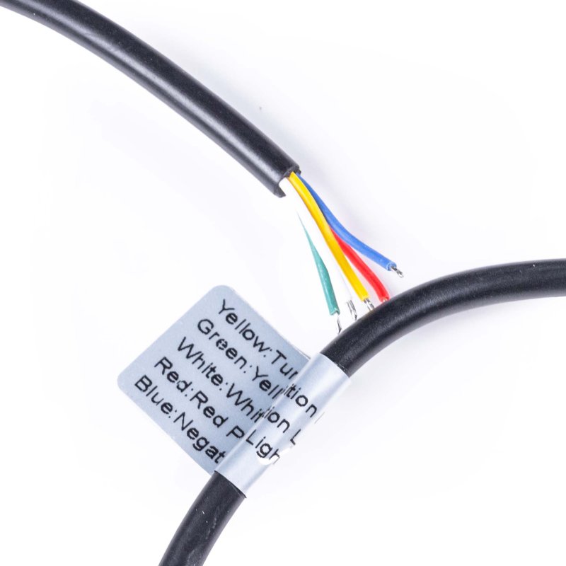 LED module dark lens multicolor+knipperlicht 12-24V | 5m. kabel