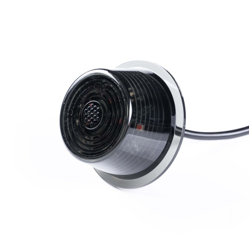 LED module dark lens | rood | 12-24V | 5m. kabel