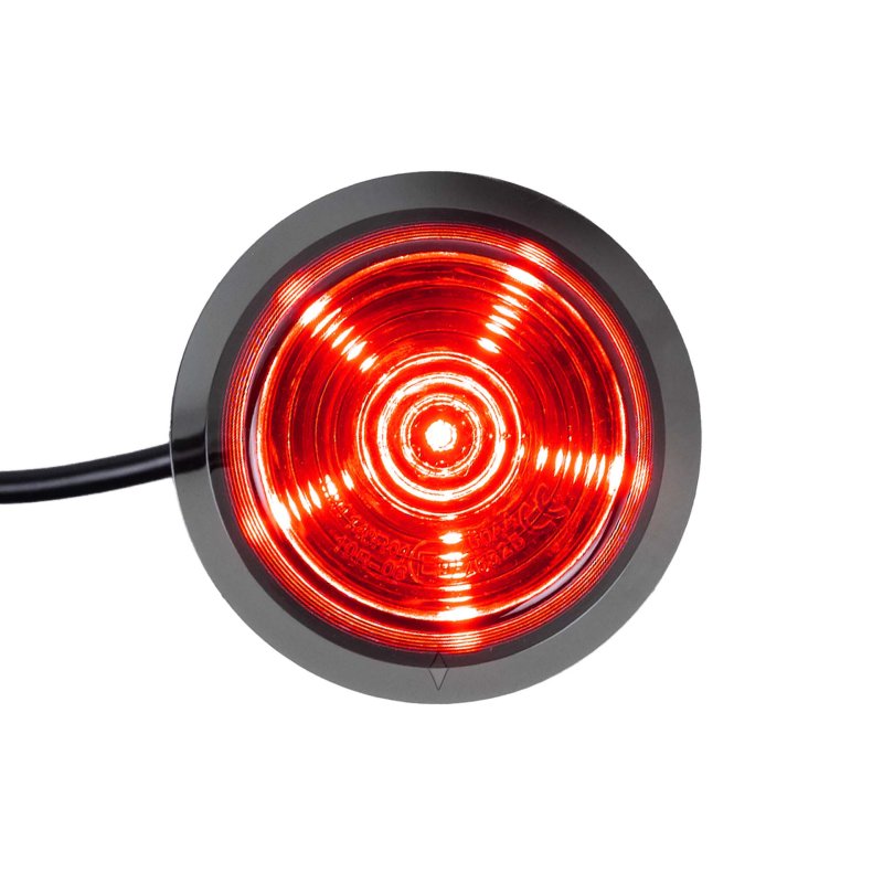 LED module dark lens | rood | 12-24V | 5m. kabel