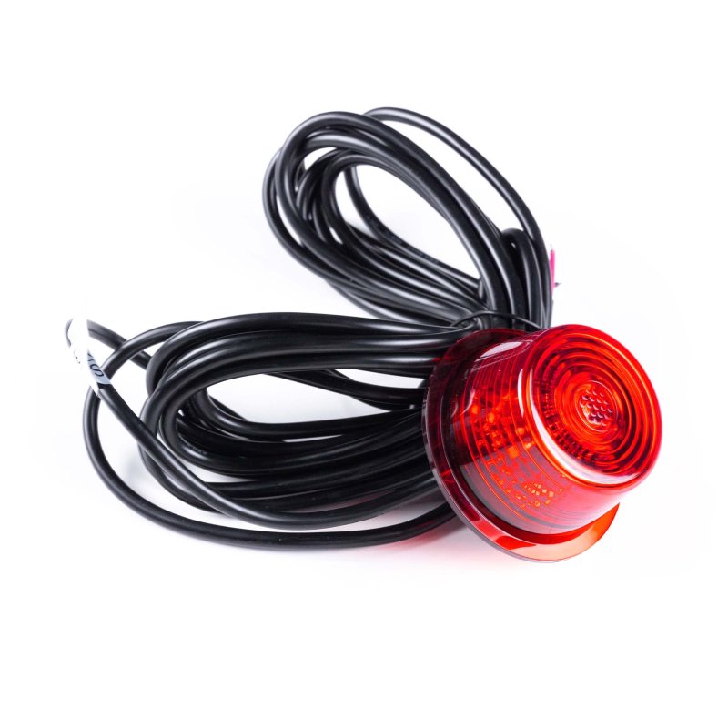 LED module rood lens | rood | 12-24V | 5m. kabel