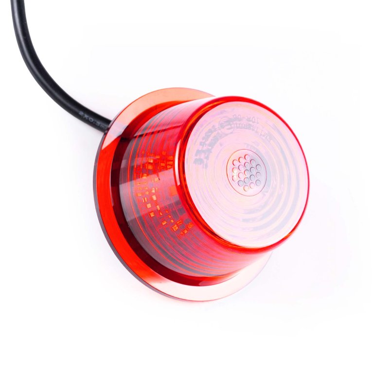 LED module rood lens | rood | 12-24V | 5m. kabel