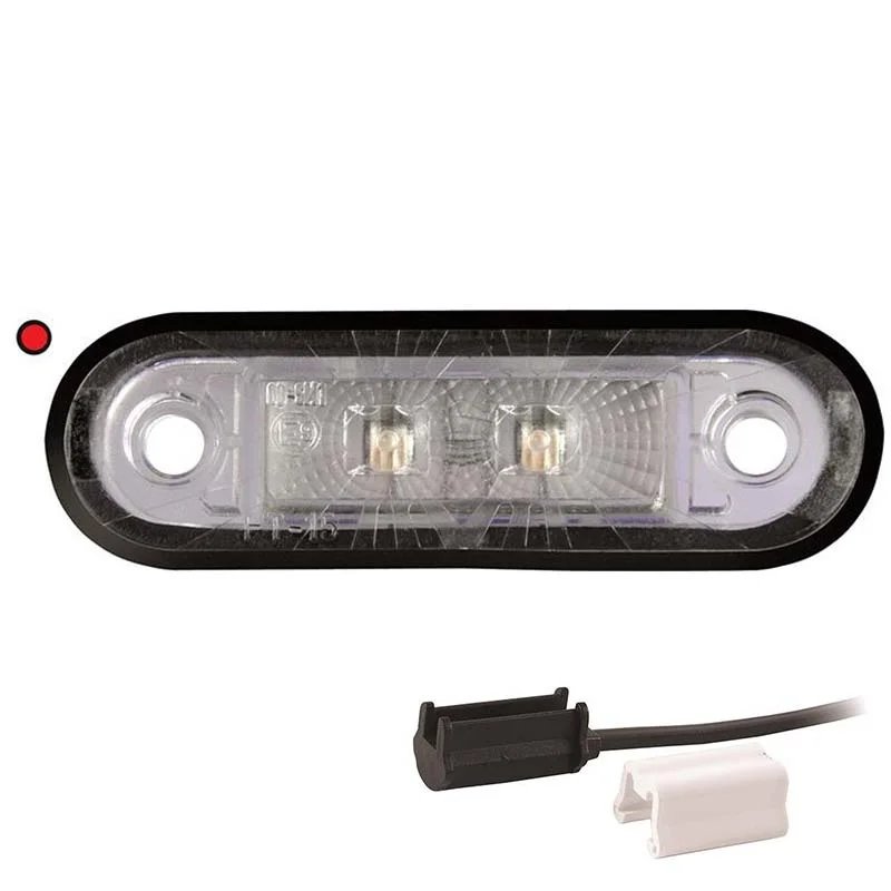 Feu de position LED rouge | 12-24V | 1,5mm². connecteur