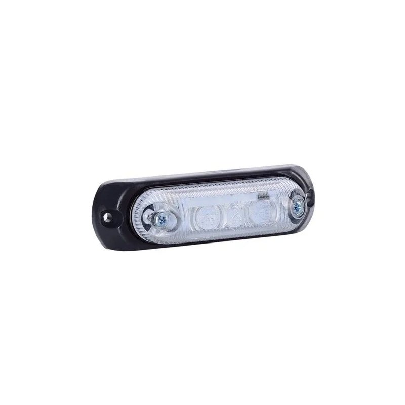 barre de position LED blanc avec support | 12-24V | 50cm. de cable