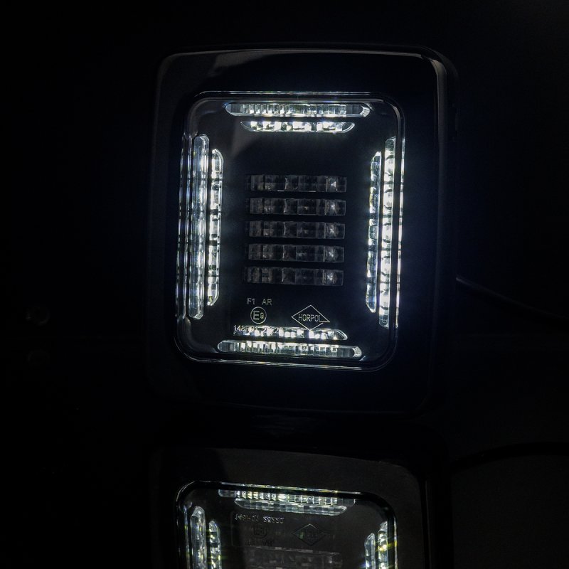 LED mist-achteruitijlicht | black | 12-24V | 100cm kabel
