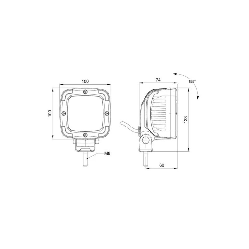 werklamp | kleurrand geel | 36-serie