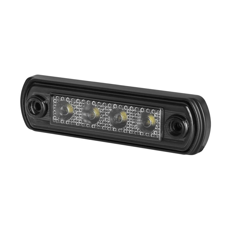 LED dark markeringslicht amber 12-24V 50cm kabel
