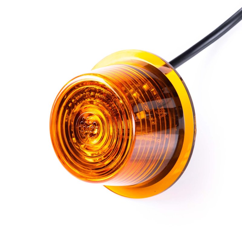 LED module amber lens | amber | 12-24V | 5m. kabel