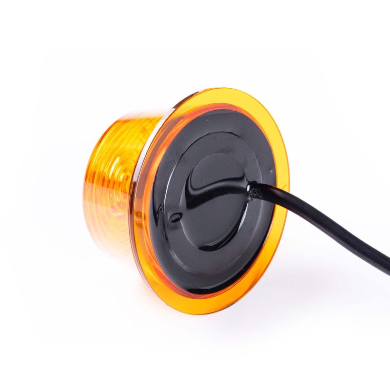 LED module amber lens | amber | 12-24V | 5m. kabel
