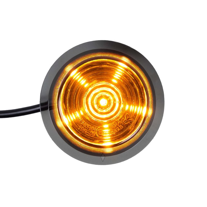 LED module dark lens | amber | 12-24V | 5m. kabel