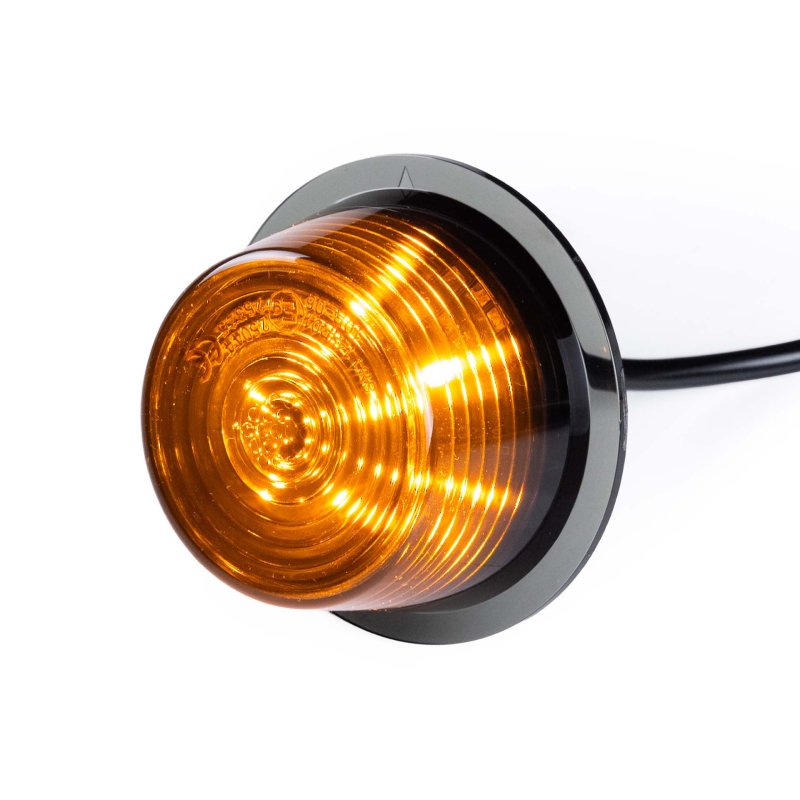 LED module dark lens | amber | 12-24V | 5m. kabel