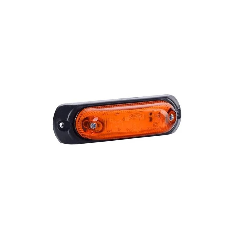 Feu de position LED orange avec support | 24V | 50cm cable