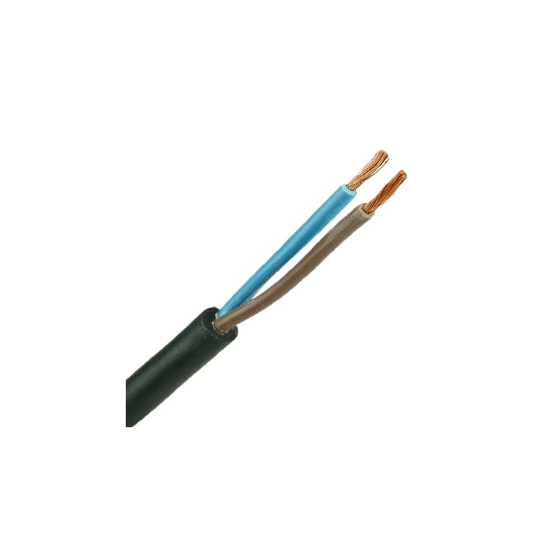 2-aderige kabel | 1,00mm² | bruin-blauw | rond | 100m