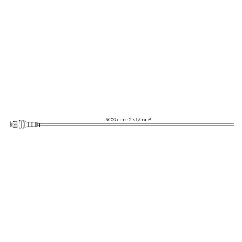 verlengkabel S.seal 5m | 2x1,5mm² | 1x female | 1x open eind