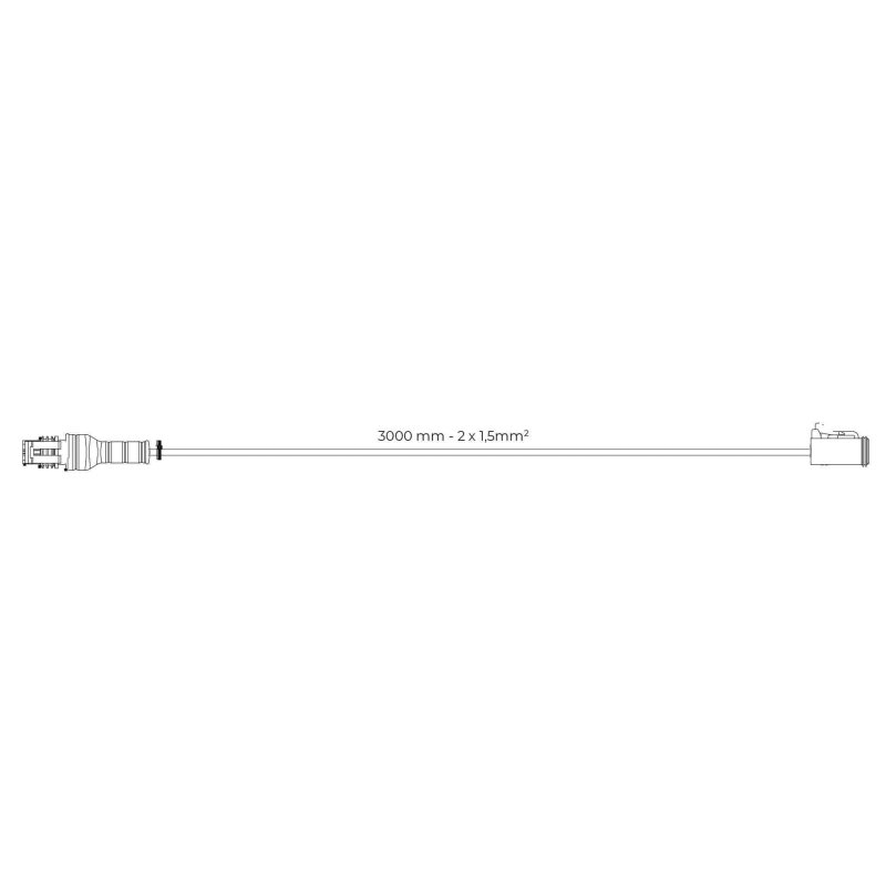 verloopkabel Superseal > Deutsch 3m | 2x1,5mm² | 2x female