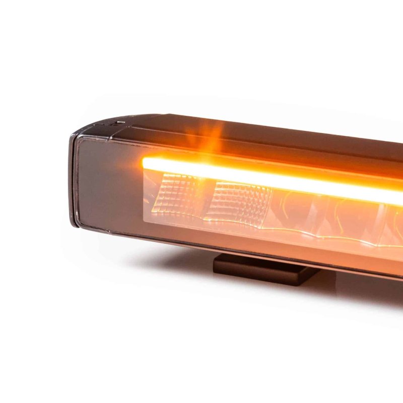 LED lightbar Stratos 326mm | incl. R65 flitser | rood-amber DRL
