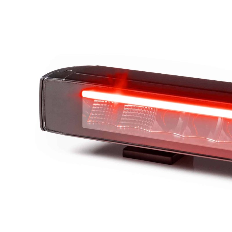 LED lightbar Stratos 326mm | incl. R65 flitser | rood-amber DRL