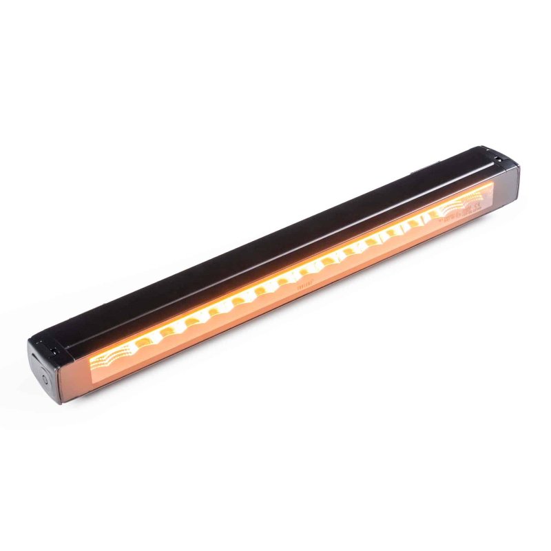 LED lightbar Stratos 530mm | incl. R65 flitser | rood-amber DRL