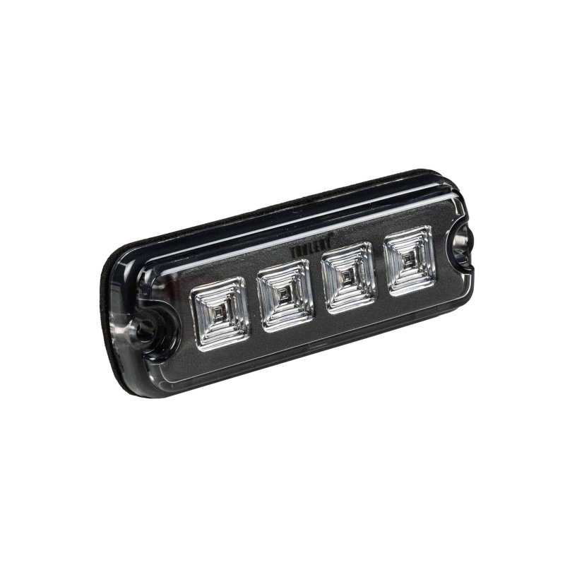 LED R10 flitser 4-LED rood 12-24V 200cm kabel