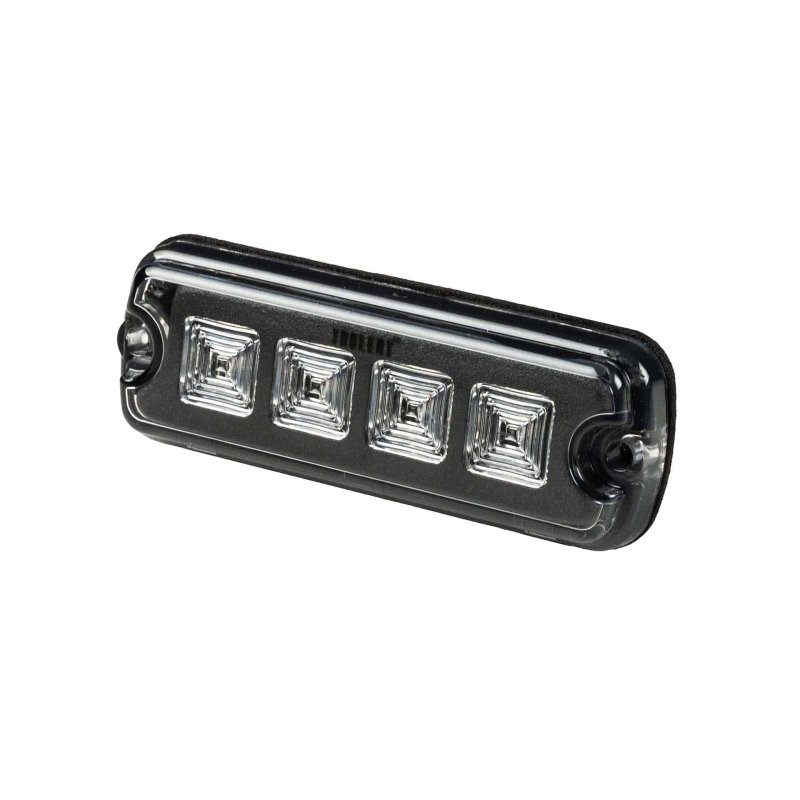 LED R10 flitser 4-LED wit 12-24V 200cm kabel