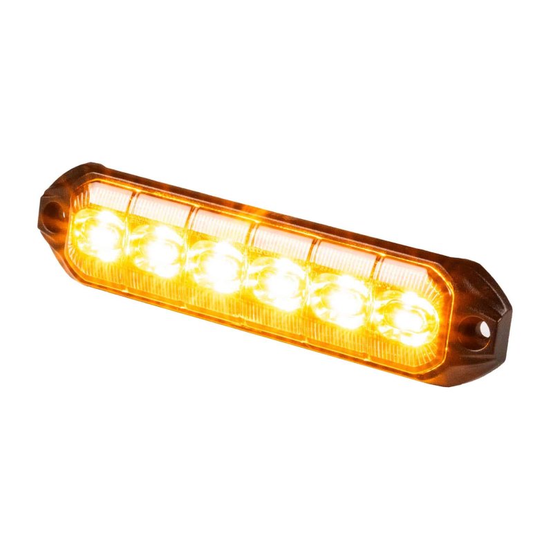 LED R65 CL2 flitser 6-LED amber 12/24V 50cm kabel + Superseal