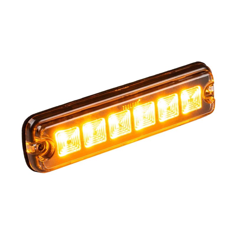 LED R65 flitser 6-LED amber 12-24V 200cm kabel
