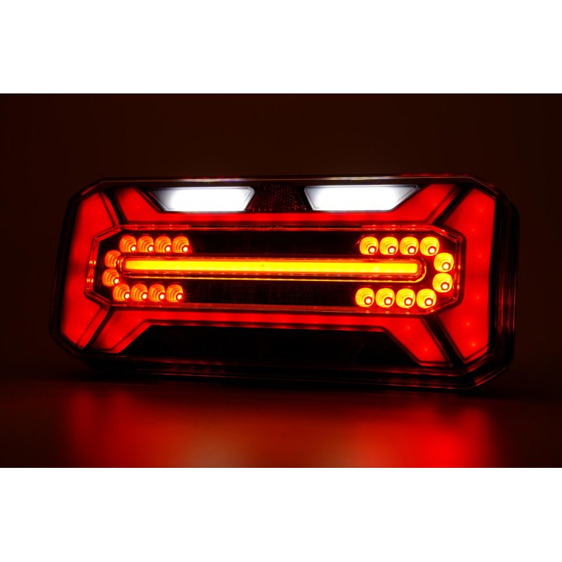 LED achterlicht black rechts | 12-24V | 7-Pin's AMP