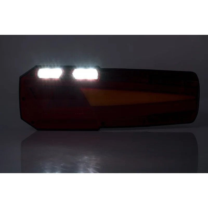 LED trailer neon trailerlicht links 12-24V 7-PIN's AMP
