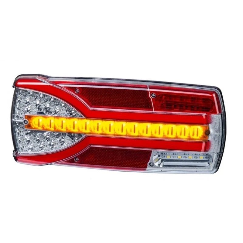 Gauche | Feu arrière LED clignotante dynamique | 12-24V | Connecteur AMP 7-PIN