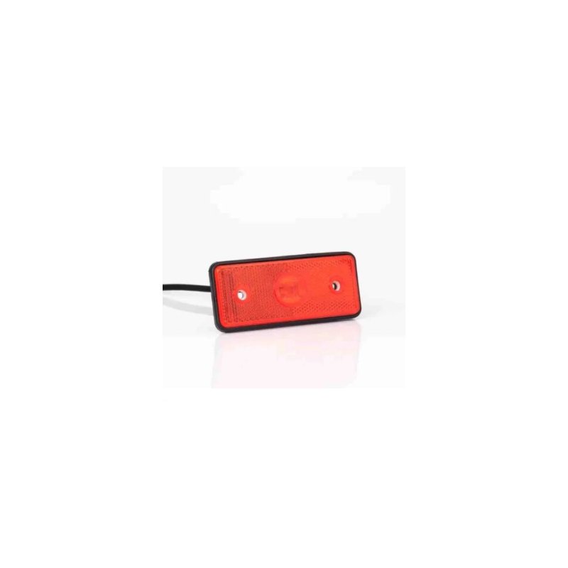 LED markeringslicht wit | 12-24v | 50cm. kabel blanc extrémité ouverte