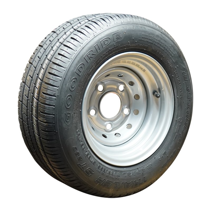 pneu + roue 195/55 R10C 6JAx10H2 ET-4 66,5/112/5 métal ST290 M+S gris argent