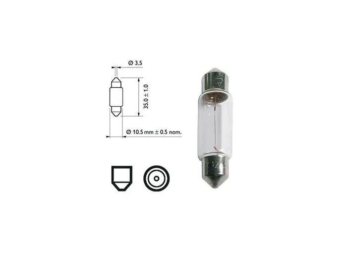 Ampoule sv 8.5 24V C5W 10x38 mm boîte de 10