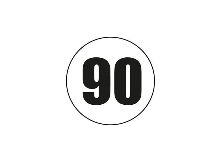 Disque adhésif 90 km/h