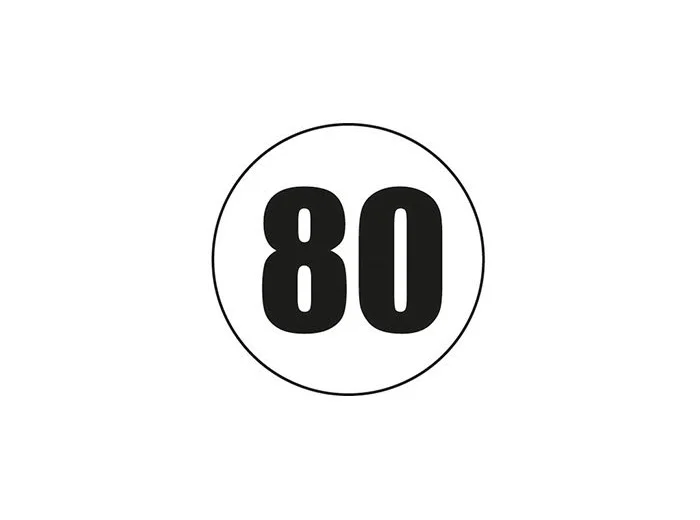 Disque adhésif 80 km/h