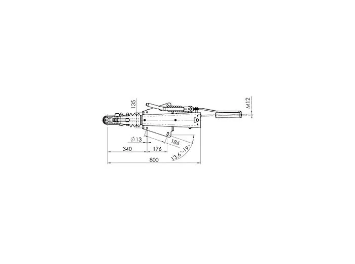 Commande de freinage ALKO pour semelle en v type 2.8 VB1/1C