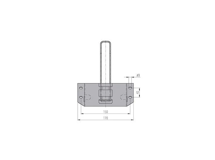 Support ALKO HA36 pour cale de roue UK36