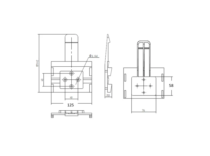 Support pour cale de roue pour ref 1TR003448