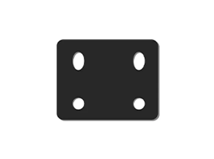 Plaque de rehausse 4 acier 10 mm entraxe 90 mm
