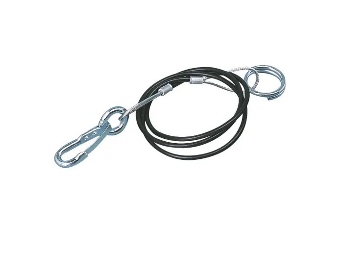 Câble de rupture acier 950mm avec mousqueton et boucle