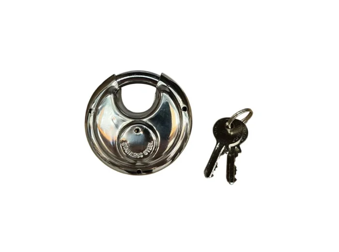 Cadenas antivol à clef inox 70mm