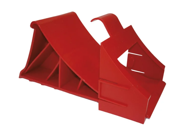 Cale de roue plastique rouge kit