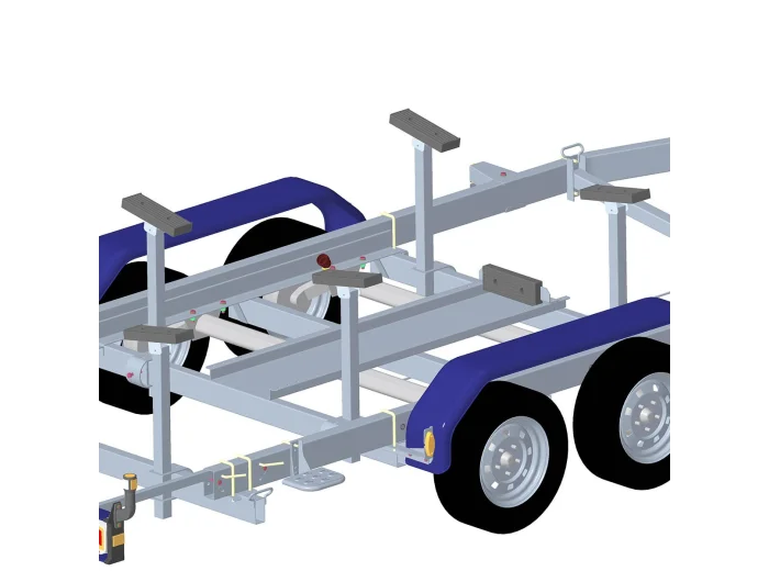 Patin double 300x100x35 mm alesage 2 x 11 mm