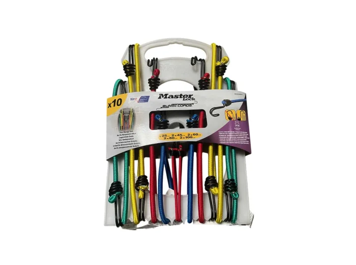 Sandow élastique avec crochets 25 A 100 cm lot de 10