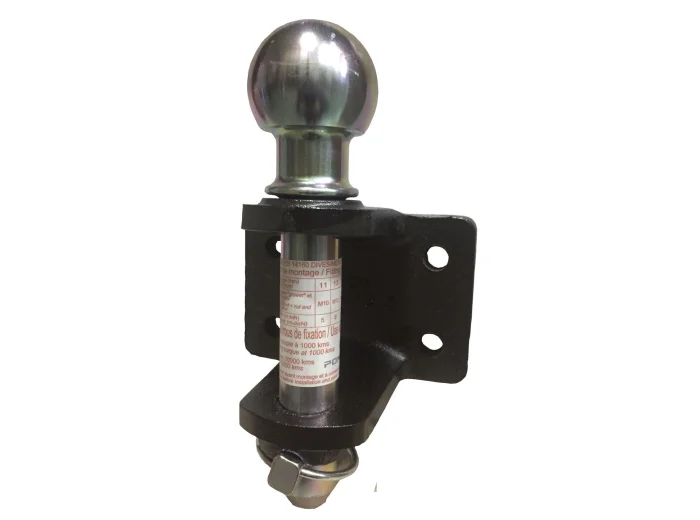 Chape mixte d'attelage 4 trous 11mm entraxe 83x56mm 3500 kg