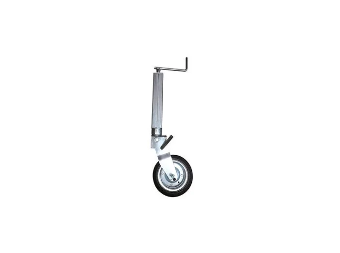 Roue jockey relevage manuel carré 70 mm 900 kg