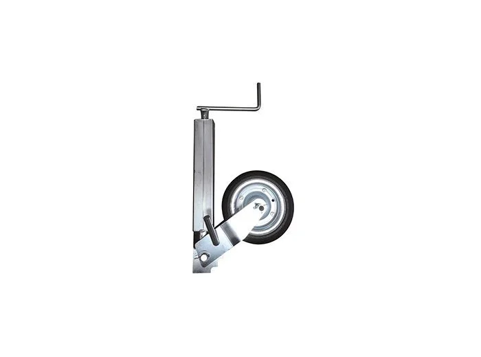 Roue jockey relevage manuel carré 70 mm 900 kg