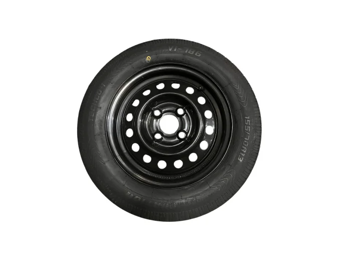 Roue complete jante noire 155/70R13 4x100 déport 30 75N